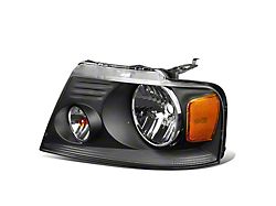 OE Style Headlight; Black Housing; Clear Lens; Driver Side (04-08 F-150)