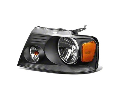 OE Style Headlight; Black Housing; Clear Lens; Driver Side (04-08 F-150)