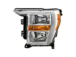 OE Style Headlight; Black Housing; Clear Lens; Driver Side (21-23 F-150 w/ Factory Halogen Headlights)