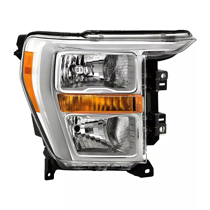 OE Style Headlight; Black Housing; Clear Lens; Passenger Side (21-23 F-150 w/ Factory Halogen Headlights)
