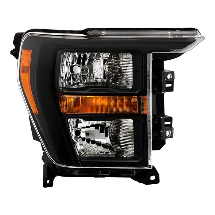 OE Style Headlight; Black Housing; Clear Lens; Passenger Side (21-23 F-150 w/ Factory Halogen Headlights)