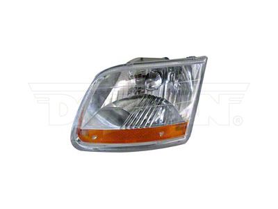 OE Style Headlight; Chrome Housing; Clear Lens; Passenger Side (01-03 F-150 Harley Davidson)
