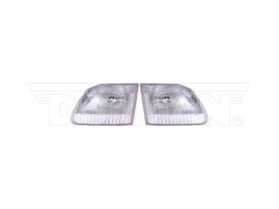 OE Style Headlights; Chrome Housing; Clear Lens (97-03 F-150)