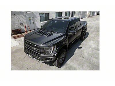 OE Style Hood with Vent; Carbon Fiber (21-25 F-150 Raptor)