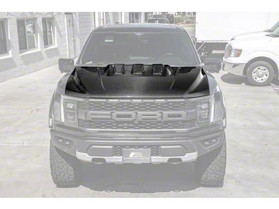 OE Style Hood with Vent; Carbon Fiber (21-25 F-150 Raptor)