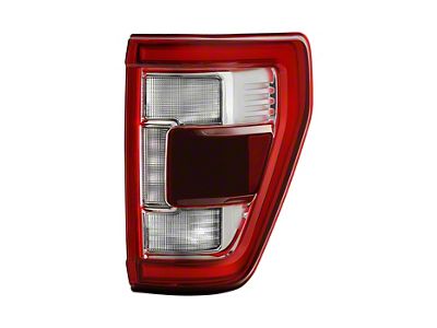OE Style LED Tail Light; Chrome Housing; Red/Clear Lens; Passenger Side (21-23 F-150 w/ Factory LED BLIS Tail Lights)
