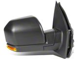 OE Style Manual Non-Heated Mirror with Turn Signal; Black; Passenger Side (15-18 F-150)