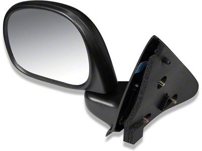 OE Style Manual Side Mirror; Textured Black; Driver Side (97-03 F-150)