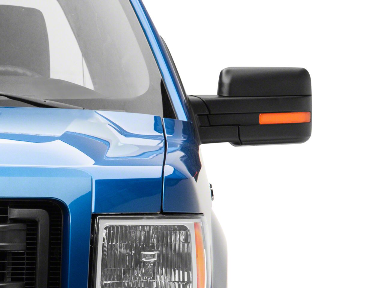 Sequential Side Mirror Reflector LED Turn Signal Lights For Ford F150 Raptor SVT 2009 2010 2011 2012 2013 2014, Smoked Lens Dynamic Amber Mirror Indicator