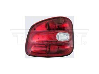 OE Style Tail Light; Chrome Housing; Red/Clear Lens; Driver Side (97-00 F-150)
