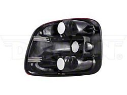 OE Style Tail Light; Chrome Housing; Red/Clear Lens; Passenger Side (97-00 F-150)