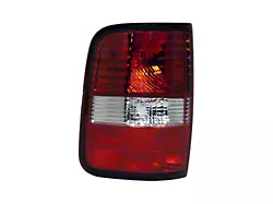 Replacement Tail Light; Chrome Housing; Red/Clear Lens; Driver Side (04-08 F-150 Styleside)