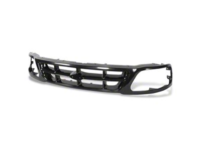 OE Style Upper Replacement Grille; Black (97-98 2WD F-150)