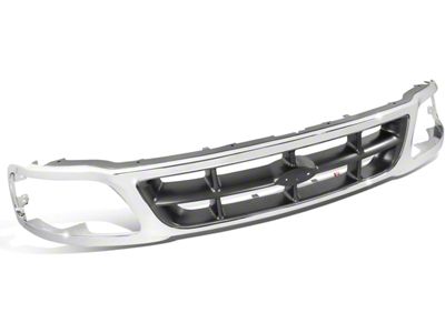 OE Style Upper Replacement Grille; Chrome with Argent Insert (97-98 2WD F-150)