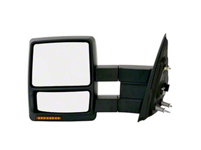 OEM Style Extendable Towing Mirror with Turn Signal and Puddle Light; Driver Side (04-08 F-150)