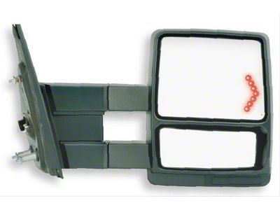 OEM Style Extendable Towing Mirror with Turn Signal and Puddle Light; Passenger Side (09-12 F-150)