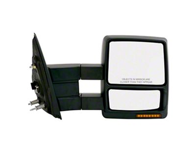 OEM Style Extendable Towing Mirror with Turn Signal and Puddle Light; Passenger Side (04-08 F-150)