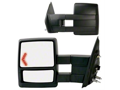 OEM Style Extendable Towing Mirrors with Turn Signals and Puddle Lights (09-12 F-150)