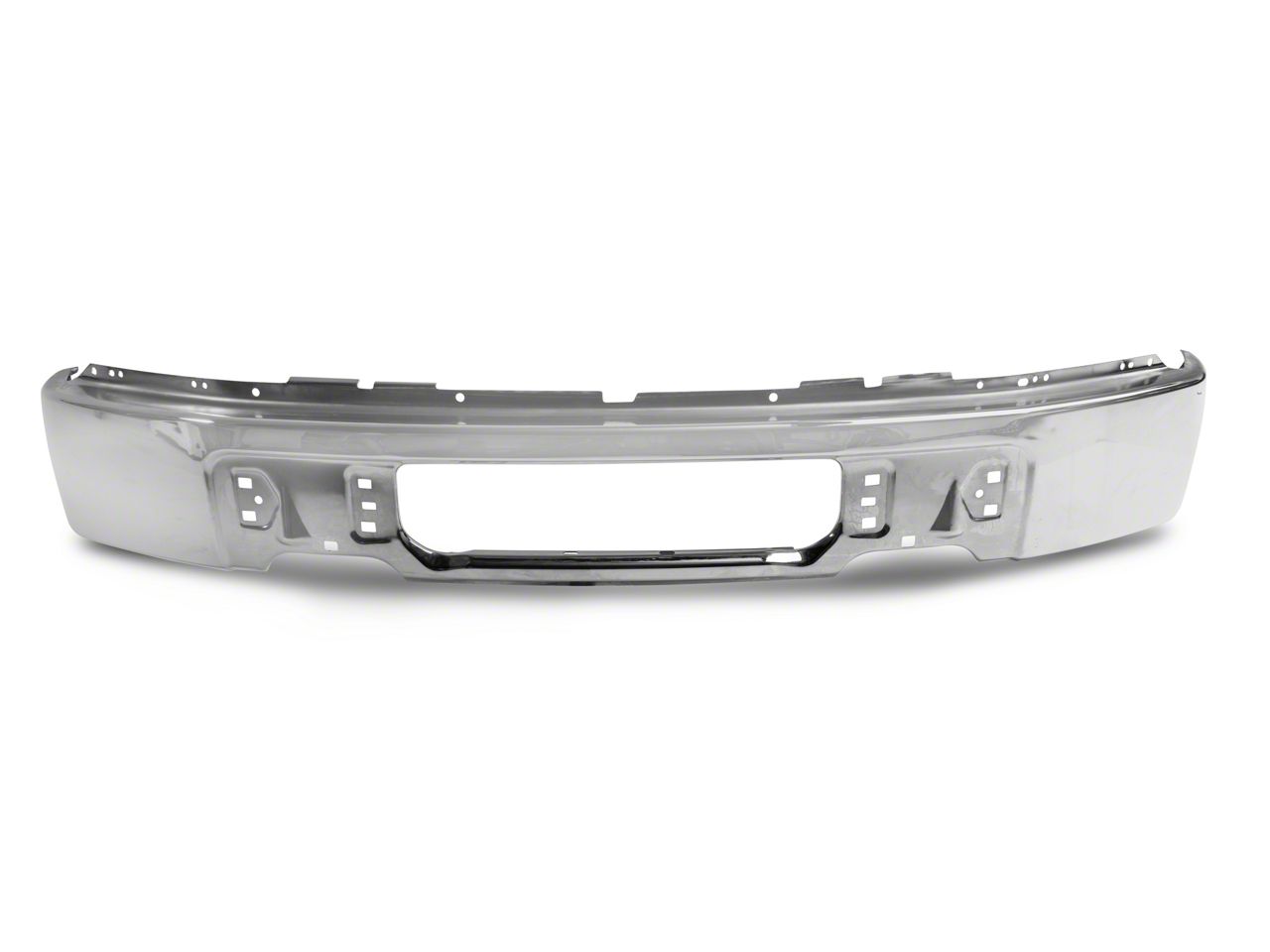 F-150 OEM Style Front Bumper without Fog Light Holes; Chrome (09-14 F ...