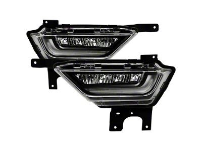 OEM Style Full LED Fog Lights with Switch; Clear (21-23 F-150 w/ Factory Halogen Fog Lights & w/o LED Turn Signals)