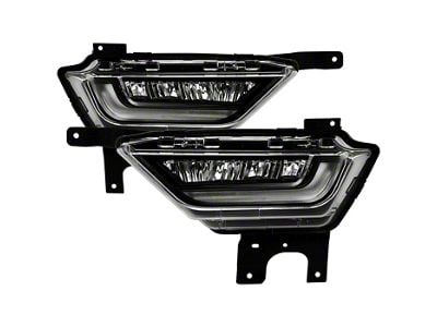 OEM Style Full LED Fog Lights with Switch; Clear (21-24 F-150 w/ Factory Halogen Fog Lights & w/o LED Turn Signals)