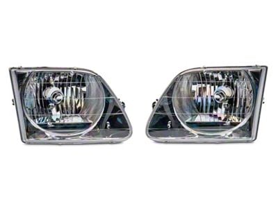 OEM Style Headlights; Chrome Housing; Clear Lens (97-03 F-150)