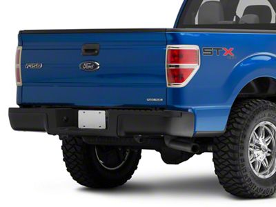 OEM Style Rear Bumper; Not Pre-Drilled for Backup Sensors; Black (09-14 F-150 Styleside)