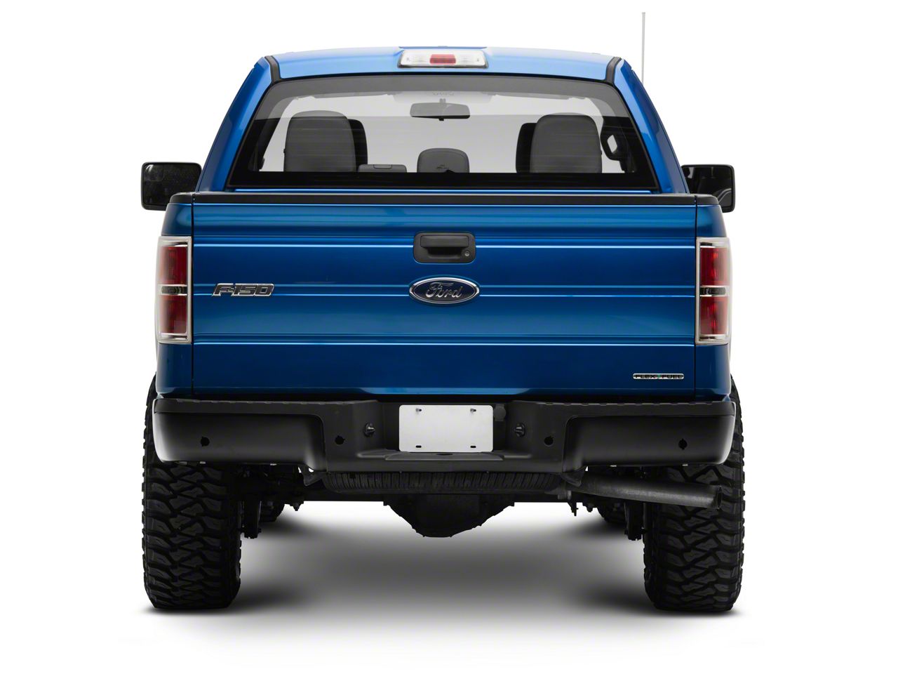F-150 OEM Style Rear Bumper; Pre-Drilled for Backup Sensors; Black (09 ...