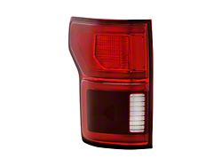 OEM Style Tail Light; Chrome Housing; Red/Clear Lens; Driver Side (18-20 F-150 w/ Factory LED BLIS Tail Lights)