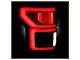 OEM Style Tail Light; Chrome Housing; Red/Clear Lens; Driver Side (18-20 F-150 w/ Factory LED BLIS Tail Lights)