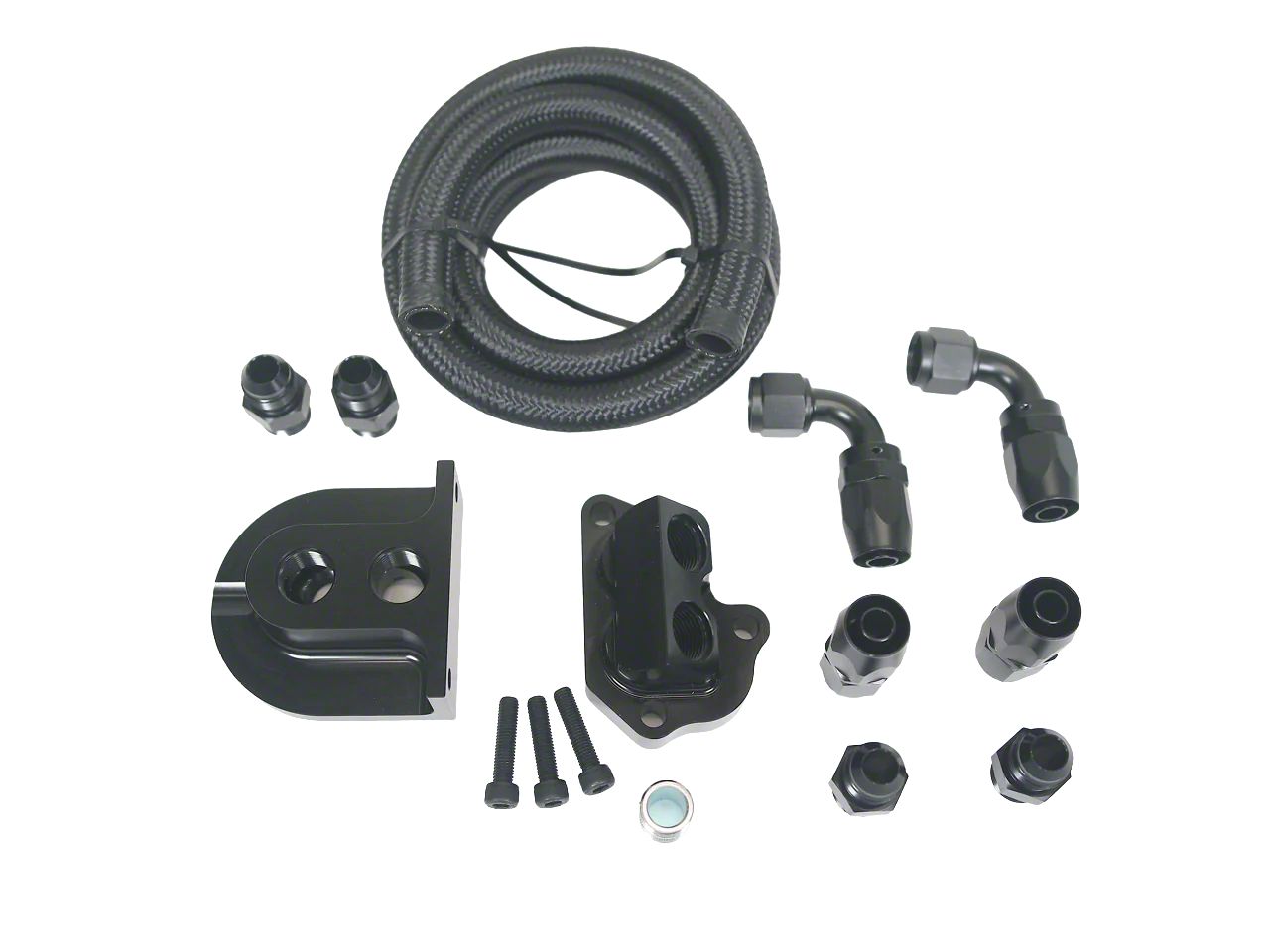 F150 Oil Filter Relocation Kit (1124 5.0L F150) Free Shipping