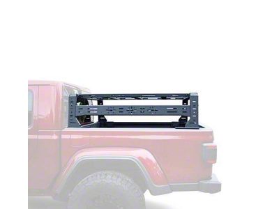 Overland Utility Bed Rack; Sandy Black (15-24 F-150)