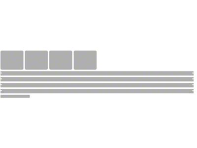 Paint Protection PPF Pre-Cut Kit; Appearance A; Gloss (21-23 F-150 SuperCrew, Excluding Limited & Raptor)