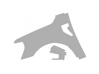 Paint Protection PPF Pre-Cut Kit; Driver Side Fender/Mirror; Gloss (21-25 F-150 Limited)