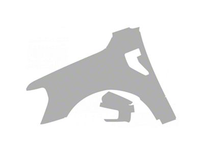 Paint Protection PPF Pre-Cut Kit; Driver Side Fender/Mirror; Gloss (21-25 F-150 SuperCrew, Excluding Limited & Raptor)