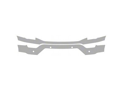 Paint Protection PPF Pre-Cut Kit; Front Bumper with 4-Sensor Cutouts; Gloss (21-23 F-150 Limited)
