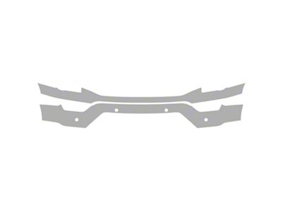 Paint Protection PPF Pre-Cut Kit; Front Bumper with 4-Sensor Cutouts; Gloss (21-23 F-150 SuperCrew, Excluding Limited & Raptor)