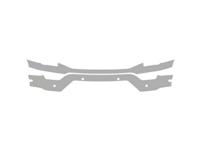 Paint Protection PPF Pre-Cut Kit; Front Bumper with 6-Sensor Cutouts; Gloss (21-23 F-150 Limited)