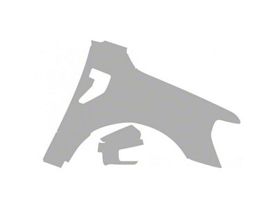 Paint Protection PPF Pre-Cut Kit; Passenger Side Fender/Mirror; Gloss (21-25 F-150 Limited)