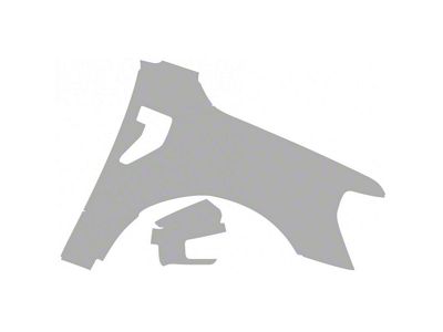 Paint Protection PPF Pre-Cut Kit; Passenger Side Fender/Mirror; Gloss (21-25 F-150 SuperCrew, Excluding Limited & Raptor)