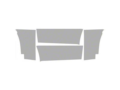 Paint Protection PPF Pre-Cut Kit; Splash Guard; Gloss (21-25 F-150 SuperCrew, Excluding Limited & Raptor)