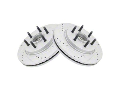 Performance Drilled and Slotted 6-Lug Rotors; Front (04-08 2WD F-150)