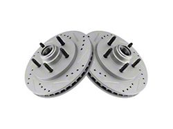 Performance Drilled and Slotted 5-Lug Rotors; Front (00-03 F-150 Lightning)
