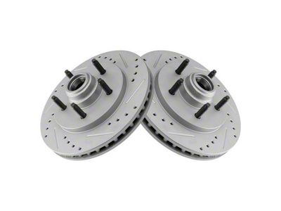 Performance Drilled and Slotted 5-Lug Rotors; Front (00-03 F-150 Lightning)