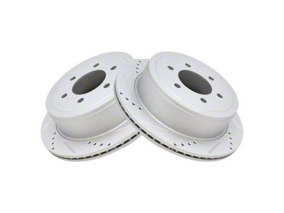 Performance Drilled and Slotted 6-Lug Rotors; Rear (04-11 F-150)