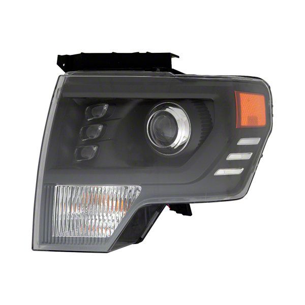 Performance Headlight; Black Housing; Clear Lens (09-14 F-150 w/ Factory Halogen Headlights)
