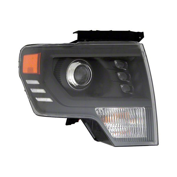 Performance Headlight; Black Housing; Clear Lens (09-14 F-150 w/ Factory Halogen Headlights)