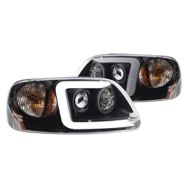 Performance Headlights; Black Housing; Clear Lens (97-03 F-150)