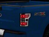 Performance Tail Lights; Chrome Housing; Red Lens (18-20 F-150 w/ Factory Halogen Non-BLIS Tail Lights)