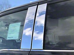 Pillar Post Trim; Stainless Steel (21-25 F-150 SuperCab, SuperCrew w/o Keyless Entry Touch Pad)